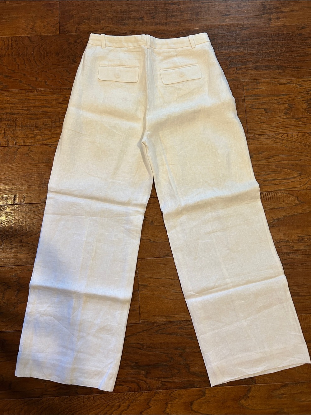 Wide-leg Essential pant in linen - Picture 6 of 6